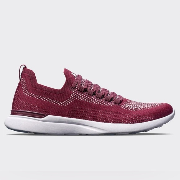 APL Athletic Propulsion Labs Women 10 Men 8.5 Burgundy Techloom Breeze Run Shoes - Picture 2 of 12